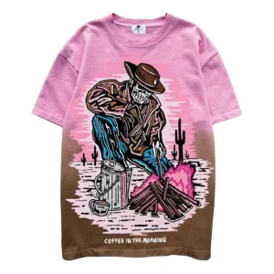 Warren Lotas Coffee In The Morning Shirt – Pink